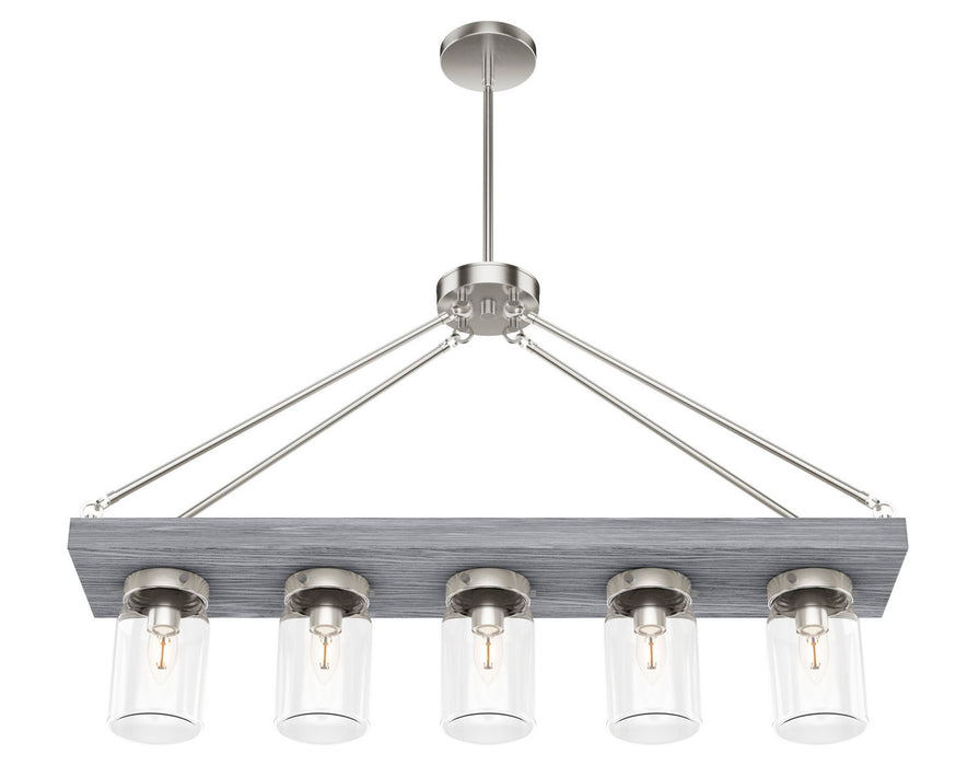Hunter Devon Park Five Light Linear Chandelier