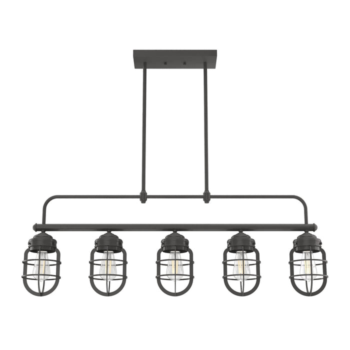 Hunter - 19042 - Five Light Chandelier - Starklake - Noble Bronze