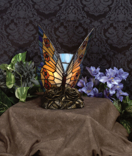 Quoizel - TF6599R - One Light Table Lamp - Orange Butterfly - Architectural Bronze