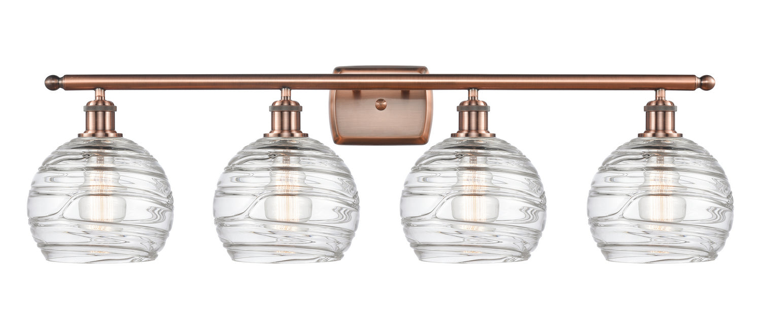 Innovations - 516-4W-AC-G1213-8-LED - LED Bath Vanity - Ballston - Antique Copper
