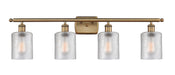 Innovations - 516-4W-BB-G112 - Four Light Bath Vanity - Ballston - Brushed Brass