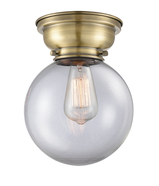 Innovations - 623-1F-AB-G202-8-LED - LED Flush Mount - Aditi - Antique Brass