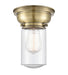 Innovations - 623-1F-AB-G314-LED - LED Flush Mount - Aditi - Antique Brass