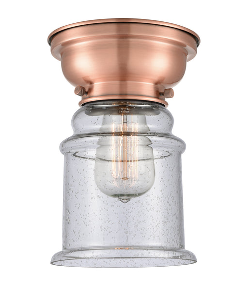 Innovations - 623-1F-AC-G184 - One Light Flush Mount - Aditi - Antique Copper