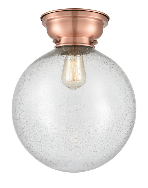 Innovations - 623-1F-AC-G204-12-LED - LED Flush Mount - Aditi - Antique Copper
