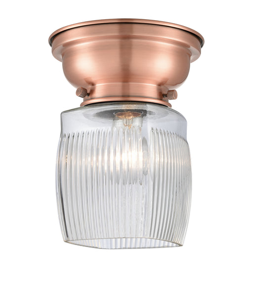 Innovations - 623-1F-AC-G302 - One Light Flush Mount - Aditi - Antique Copper