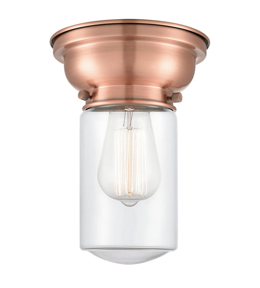 Innovations - 623-1F-AC-G312-LED - LED Flush Mount - Aditi - Antique Copper