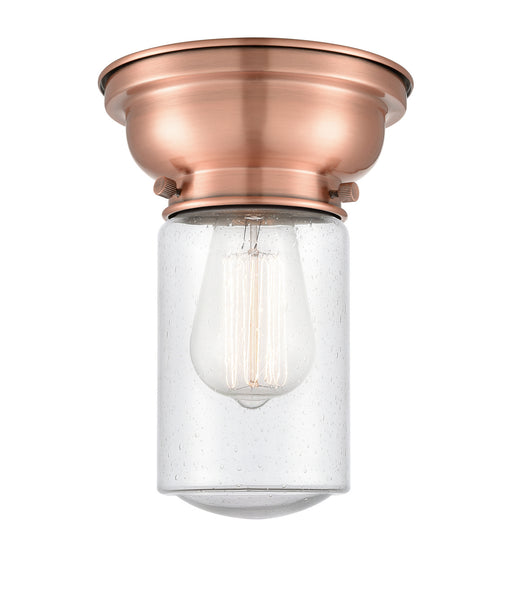 Innovations - 623-1F-AC-G314-LED - LED Flush Mount - Aditi - Antique Copper