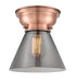 Innovations - 623-1F-AC-G43 - One Light Flush Mount - Aditi - Antique Copper