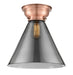 Innovations - 623-1F-AC-G43-L - One Light Flush Mount - Aditi - Antique Copper