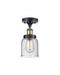 Innovations - 916-1C-BAB-G54-LED - LED Semi-Flush Mount - Ballston - Black Antique Brass