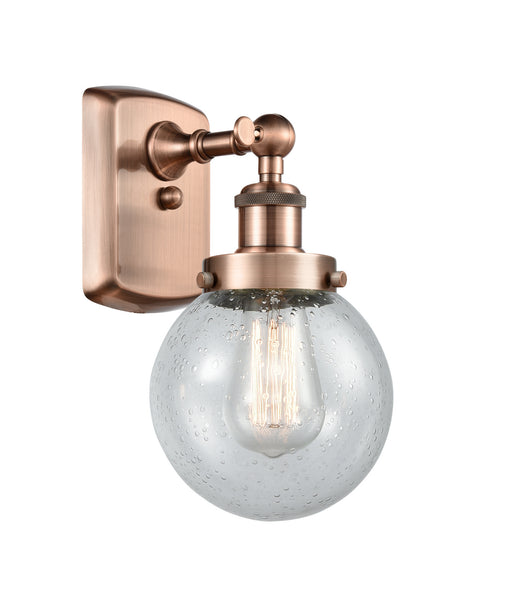 Innovations - 916-1W-AC-G204-6 - One Light Wall Sconce - Ballston - Antique Copper