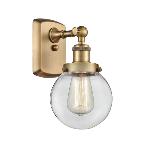Innovations - 916-1W-BB-G202-6 - One Light Wall Sconce - Ballston - Brushed Brass