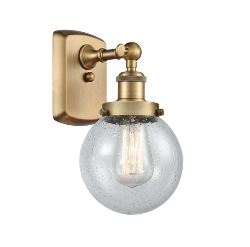 Innovations - 916-1W-BB-G204-6 - One Light Wall Sconce - Ballston - Brushed Brass