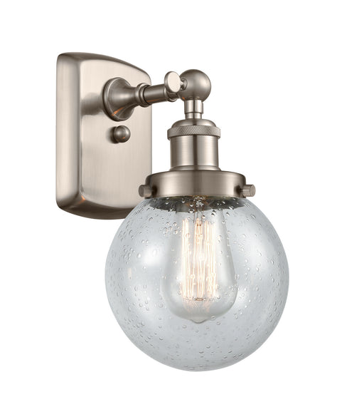 Innovations - 916-1W-SN-G204-6 - One Light Wall Sconce - Ballston - Brushed Satin Nickel
