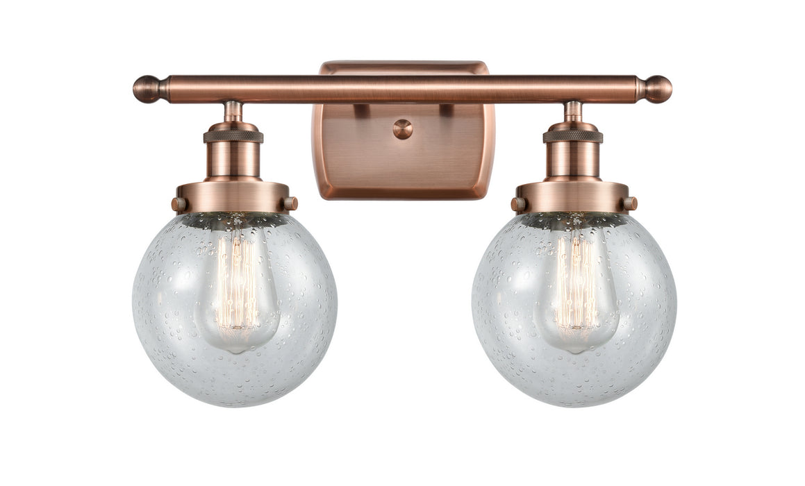 Innovations - 916-2W-AC-G204-6-LED - LED Bath Vanity - Ballston - Antique Copper