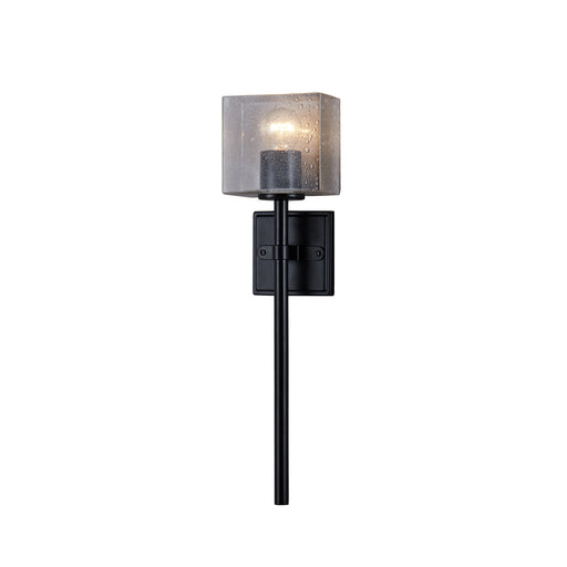 Justice Designs - FSN-4391-SEED-MBLK - One Light Wall Sconce - Fusion™ - Matte Black