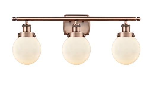 Innovations - 916-3W-AC-G201-6-LED - LED Bath Vanity - Ballston - Antique Copper