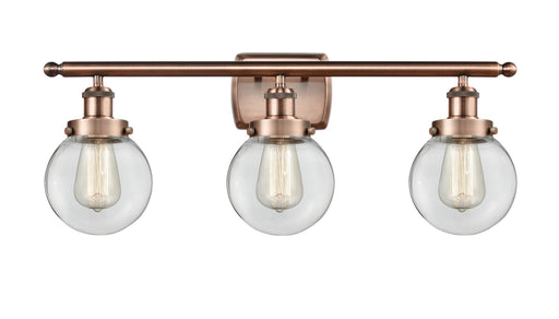 Innovations - 916-3W-AC-G202-6-LED - LED Bath Vanity - Ballston - Antique Copper