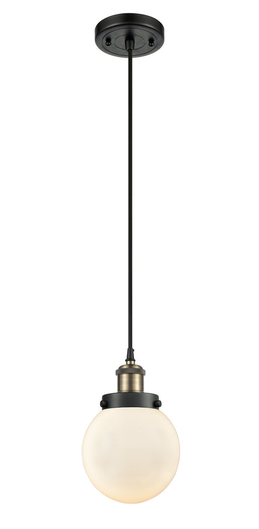 Innovations - 916-1P-BAB-G201-6-LED - LED Mini Pendant - Ballston - Black Antique Brass