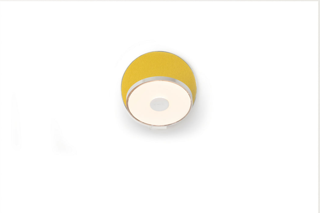 Koncept - GRW-S-CRM-HDF-HW - LED Wall Sconce - Gravy - Chrome, Honeydew (Felt)