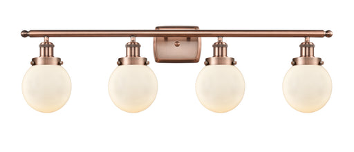 Innovations - 916-4W-AC-G201-6-LED - LED Bath Vanity - Ballston - Antique Copper