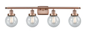 Innovations - 916-4W-AC-G204-6-LED - LED Bath Vanity - Ballston - Antique Copper