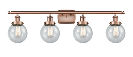 Innovations - 916-4W-AC-G204-6-LED - LED Bath Vanity - Ballston - Antique Copper