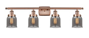 Innovations - 916-4W-AC-G53 - Four Light Bath Vanity - Ballston - Antique Copper