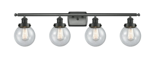Innovations - 916-4W-BK-G204-6-LED - LED Bath Vanity - Ballston - Matte Black