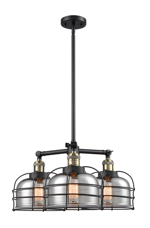 Innovations - 207-BAB-G73-CE-LED - LED Chandelier - Franklin Restoration - Black Antique Brass