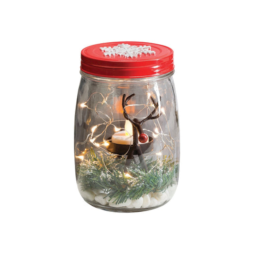 ELK Home - 517365 - 15 Light Lightscape With Starry Lights - San Miguel - Clear, Red, Red