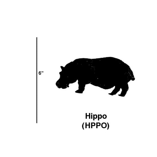 ELK Home - HPPO/S6 - Hippo Cookie Cutters (Set Of 6) - Copper
