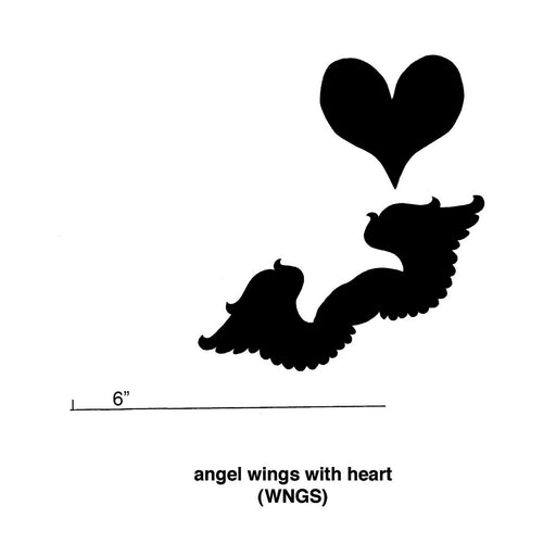 ELK Home - WNGS/S6 - Angel Wings With Heart Cookie Cutters (Set Of 6) - Copper