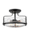 Hinkley - 3641BK-CS - Three Light Semi-Flush Mount - Harper - Black