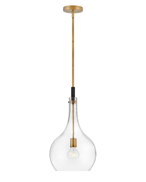 Hinkley - 4457HB-CL - One Light Pendant - Ziggy - Heritage Brass with Clear glass