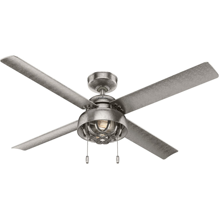 Hunter 52" Spring Mill Ceiling Fan with LED Light Kit and Pull Chains