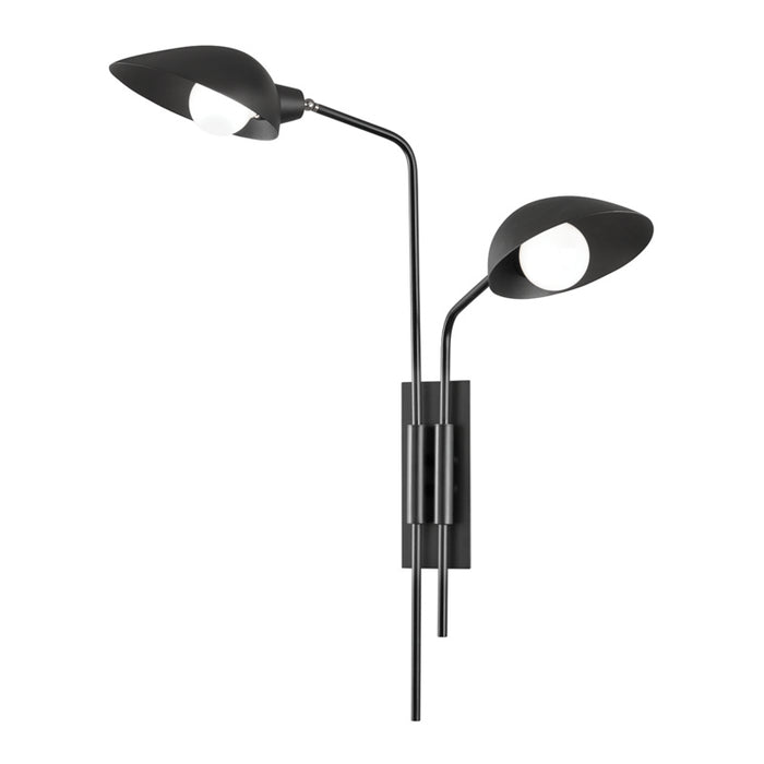 Troy Lighting - B7812-SBK - Two Light Wall Sconce - Leo - Satin Black