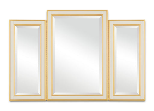 Currey and Company - 1000-0105 - Mirror - Ivory/Brushed Brass/Mirror