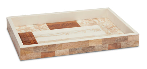 Currey and Company - 1200-0447 - Tray - Marble/Brown/Ivory/Natural