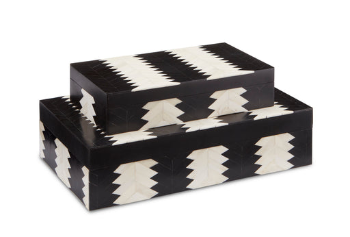 Currey and Company - 1200-0450 - Box Set of 2 - Black/White/Natural