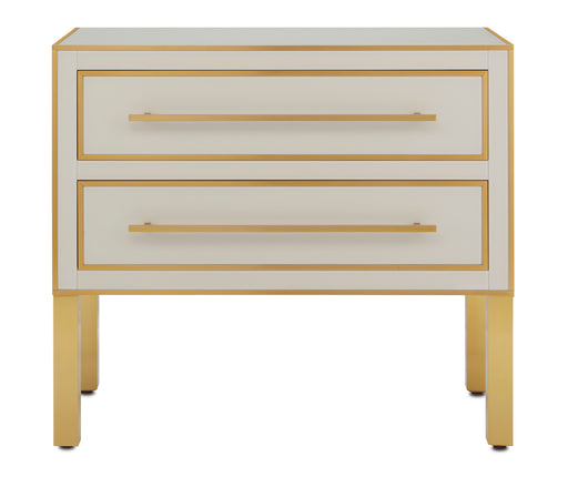 Currey and Company - 3000-0184 - Chest - Ivory/Brushed Brass