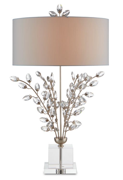 Currey and Company - 6000-0727 - Two Light Table Lamp - Silver Leaf/Clear