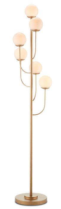 Currey and Company - 8000-0097 - Six Light Floor Lamp - Brass