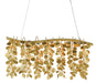 Currey and Company - 9000-0781 - Five Light Chandelier - Contemporary Gold Leaf