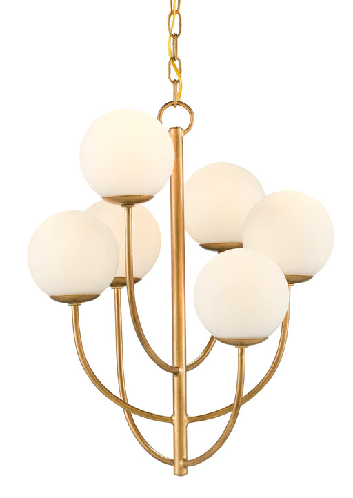 Currey and Company - 9000-0819 - Six Light Chandelier - Brass