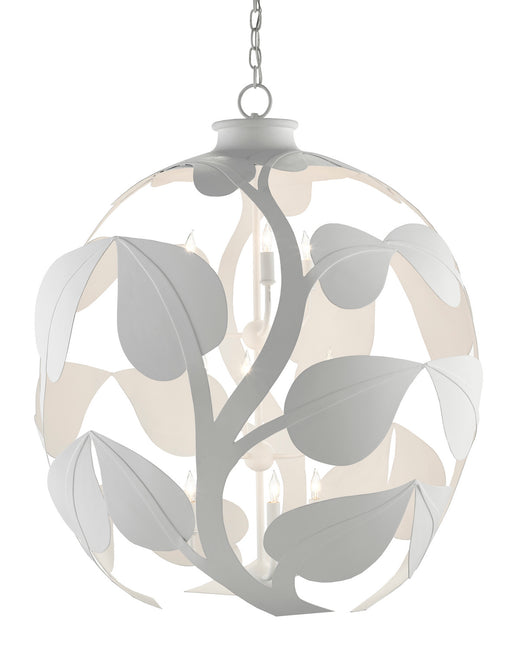 Currey and Company - 9000-0821 - Nine Light Chandelier - Gesso White