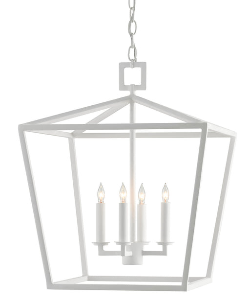 Currey and Company - 9000-0824 - Four Light Lantern - Gesso White