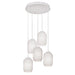 AFX Lighting - CALP05WHRND5 - Five Light Pendant - Callie - White