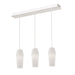 AFX Lighting - CNDP05MBWHLNR3 - Three Light Pendant - Candice - Satin Nickel